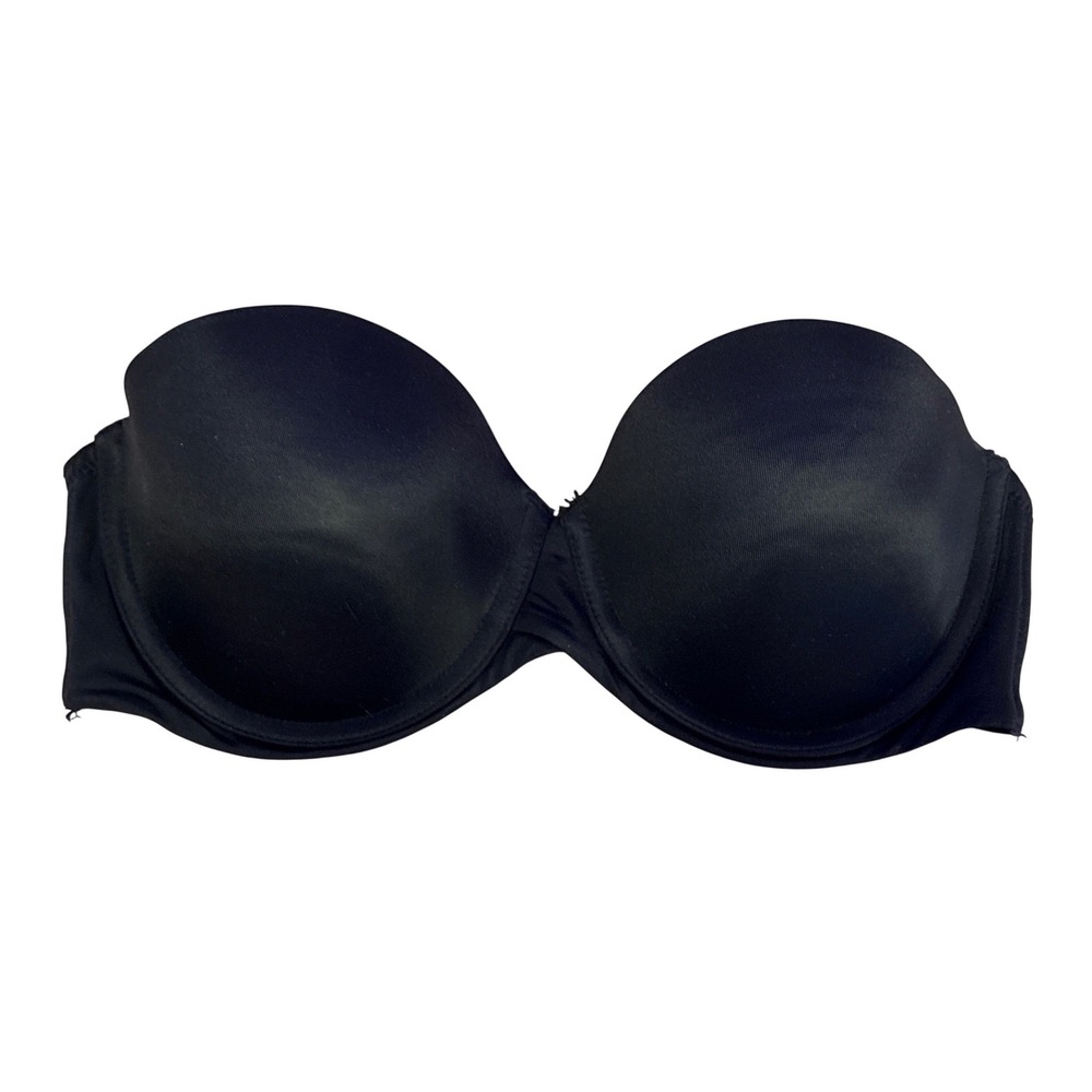 Maidenform Women Black Strapless Push-up Underwire Bra 36C‎